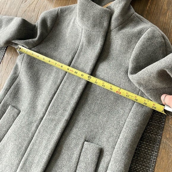 J. Crew Factory Gray Wool Blend Cocoon Coat - Picture 11 of 12